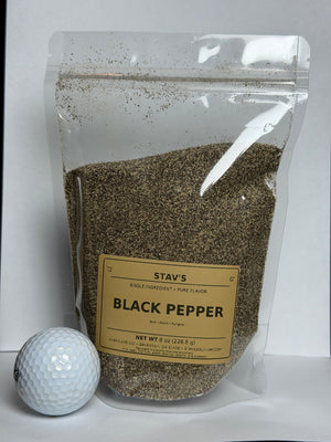 Stav’s black pepper — 8 oz bag